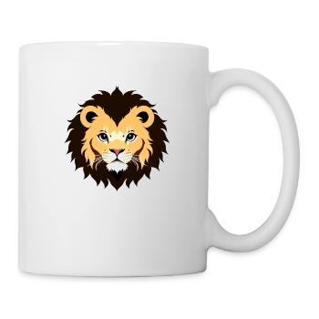 Royal Cartoon Lion Lions Comic 21 - Mug - white - Right
