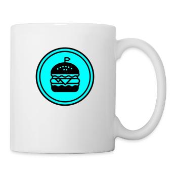 Cercle d'icônes de hamburger - Mug blanc - blanc - Droite