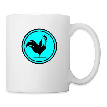 Cercle d'animaux coq - Mug blanc - blanc - Droite