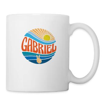 Gabriel Shirt Vintage Sunset Gabriel Groovy Tie - Mug - white - Right