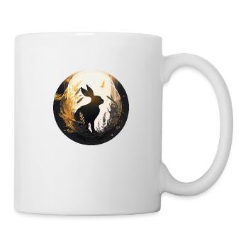 Lapin du nouvel an. - Mug blanc - blanc - Droite
