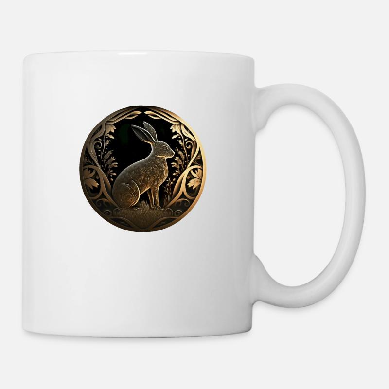 Lapin du nouvel an. - Mug blanc - blanc