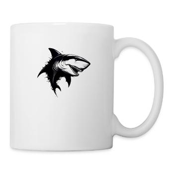 Dangerous shark - Mug - white - Right