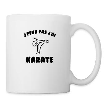J’peux pas j’ai karaté - Mug blanc - blanc - Droite