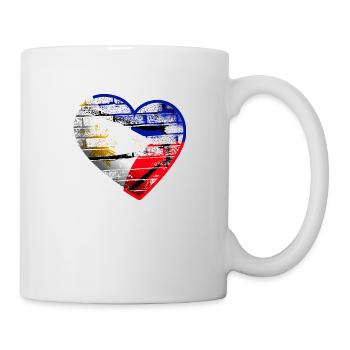 Philippines Filipino Flag Basketball I Gift - Mug - white - Right