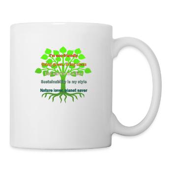 Eco warrior in action - Mug - white - Right