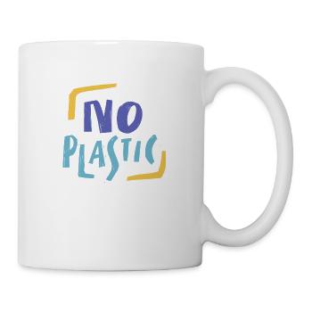 pas de plastique - Mug blanc - blanc - Droite