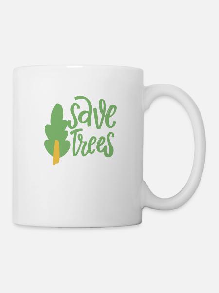 Sauver les arbres - Mug blanc - blanc