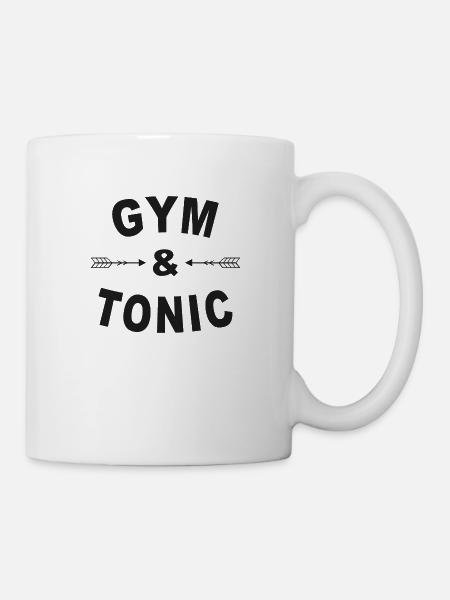 GYM & TONIC - Tasse - Weiß