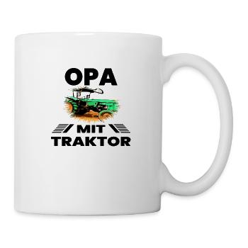 Traktor - Tasse - Weiß - Rechts
