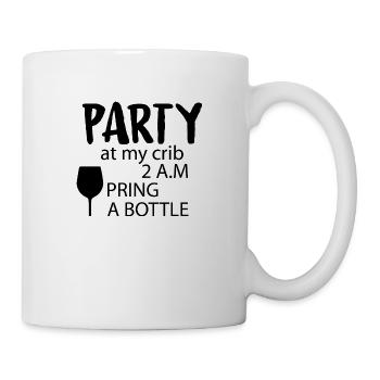 Schwangerschaft Babyparty Babyshower Boy Girl - Tasse - Weiß - Rechts