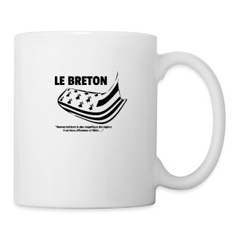 Le Breton - Mug blanc - blanc - Droite