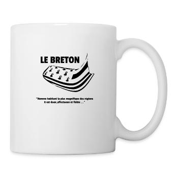 Le Breton - Mug blanc - blanc - Droite