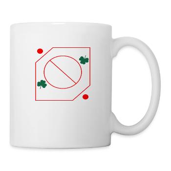 No Pinch Zone St. Patrick´s Day - Tasse - Weiß - Rechts