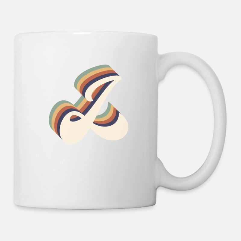 Buchstabe L - Tasse - Weiß