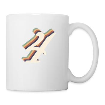4e anniversaire vintage - Mug blanc - blanc - Droite