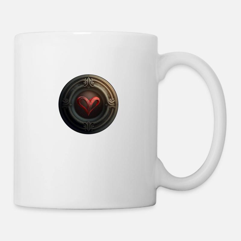 Heart in a circle - Mug - white