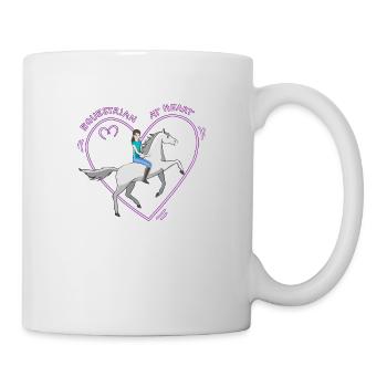 Knappe in der Seele Tochter, Pferd und Herz - Tasse - Weiß - Rechts