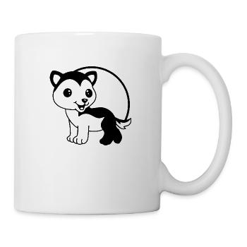 CHIEN CHAT ANIMAL DE COMPAGNIE - Mug blanc - blanc - Droite