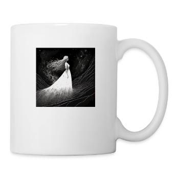 Lady blache contemplating the stars - Mug - white - Right