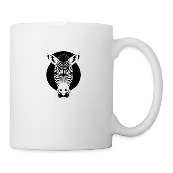 Fun Zebra Cartoon lustig Natur Tier Safari 6 - Tasse - Weiß - Rechts