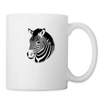 Fun Zebra Cartoon Funny Nature Animal Safari 3 - Mug - white - Right