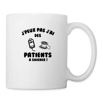 Patient à soigner - Mug blanc - blanc - Droite