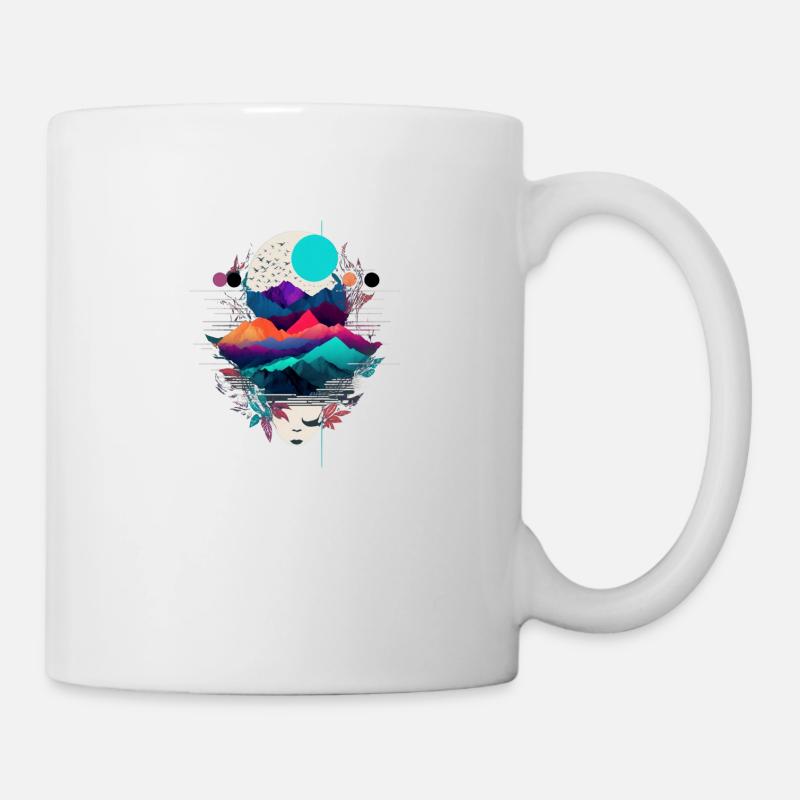 Journey to Lunar Earth T-shirt - Mug - white