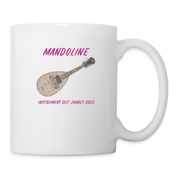 Mandoline Instrument des Jahres alte Mandoline - Tasse - Weiß - Rechts