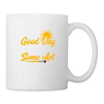 C’est une bonne journée pour faire de l’éducation artistique un artiste - Mug blanc - blanc - Droite