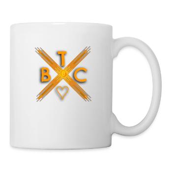 BTC Cross - I love Bitcoin - Tasse - Weiß - Rechts