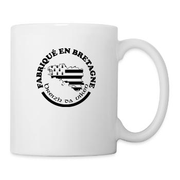 fabriqué en bretagne - Mug blanc - blanc - Droite