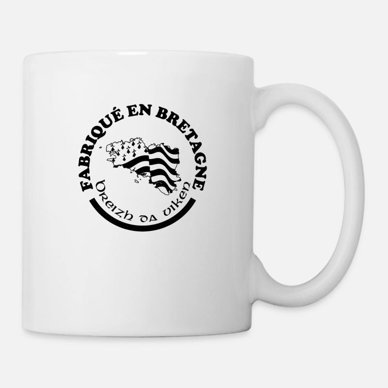 fabrique en bretagne - Mug blanc - blanc