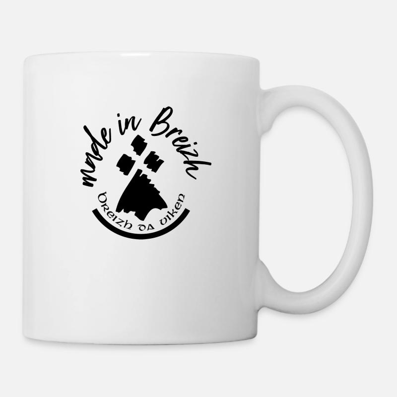hergestellt in Breizh - Tasse - Weiß