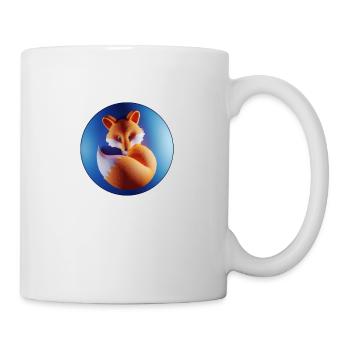 Little fox in a bubble - Mug - white - Right