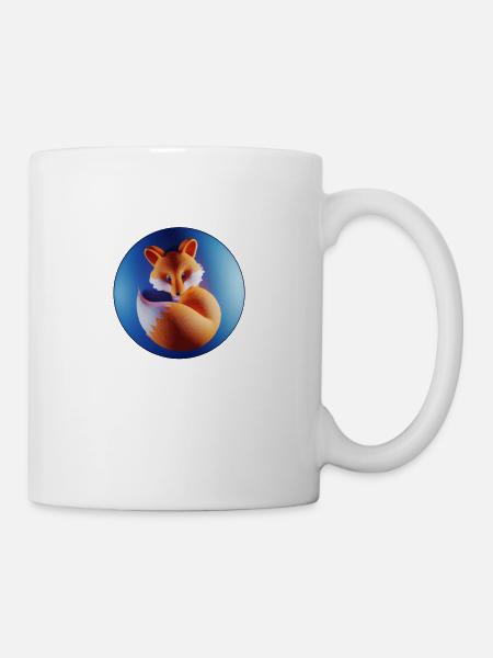 Little fox in a bubble - Mug - white