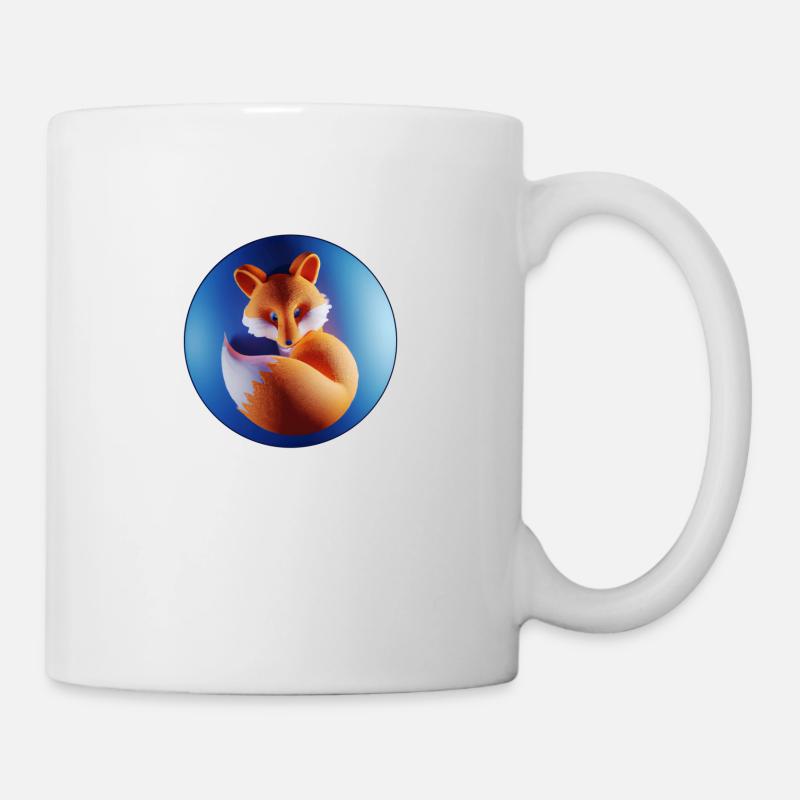 Little fox in a bubble - Mug - white