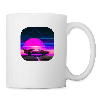 Retour aux années 80 | Synthwave - Mug blanc - blanc - Droite