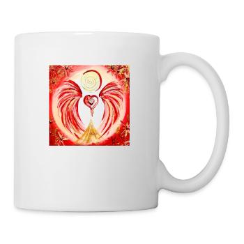 Herzengel Mutter Kind Liebe - Tasse - Weiß - Rechts
