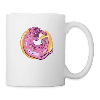 Leopard Donut 2 High Paw 10x10cm - Tasse - Weiß - Rechts