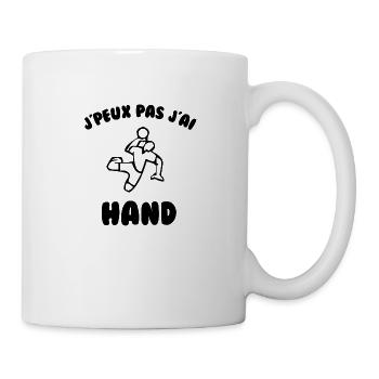 J’peux pas j’ai hand - Mug blanc - blanc - Droite