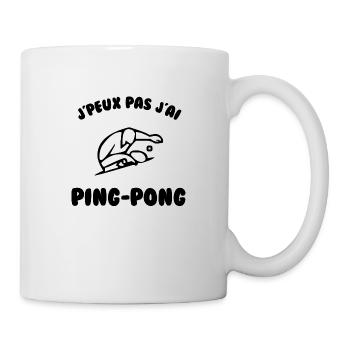 J’peux pas j’ai ping-pong - Mug blanc - blanc - Droite
