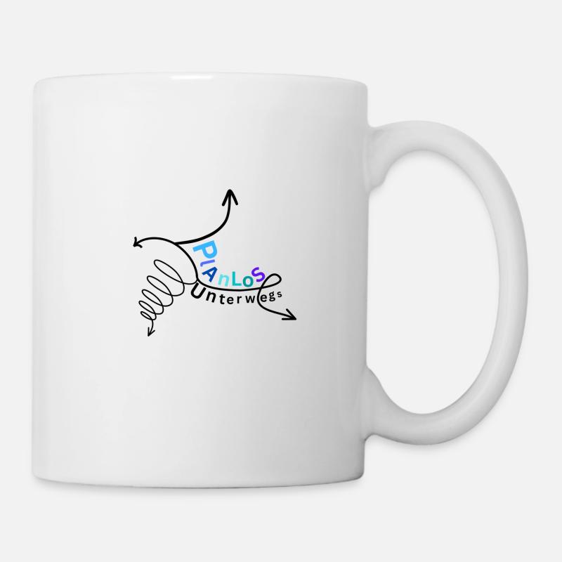 Planlos unterwegs - Tasse - Weiß