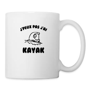 J’peux pas j’ai kayak - Mug blanc - blanc - Droite