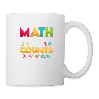 Math Is The Only Subject That Counts Math Teacher - Mug - white - Right