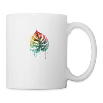 colorful leaf - Tasse - Weiß - Rechts
