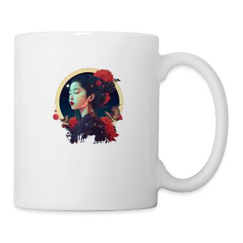Geisha - Tasse - Weiß - Rechts