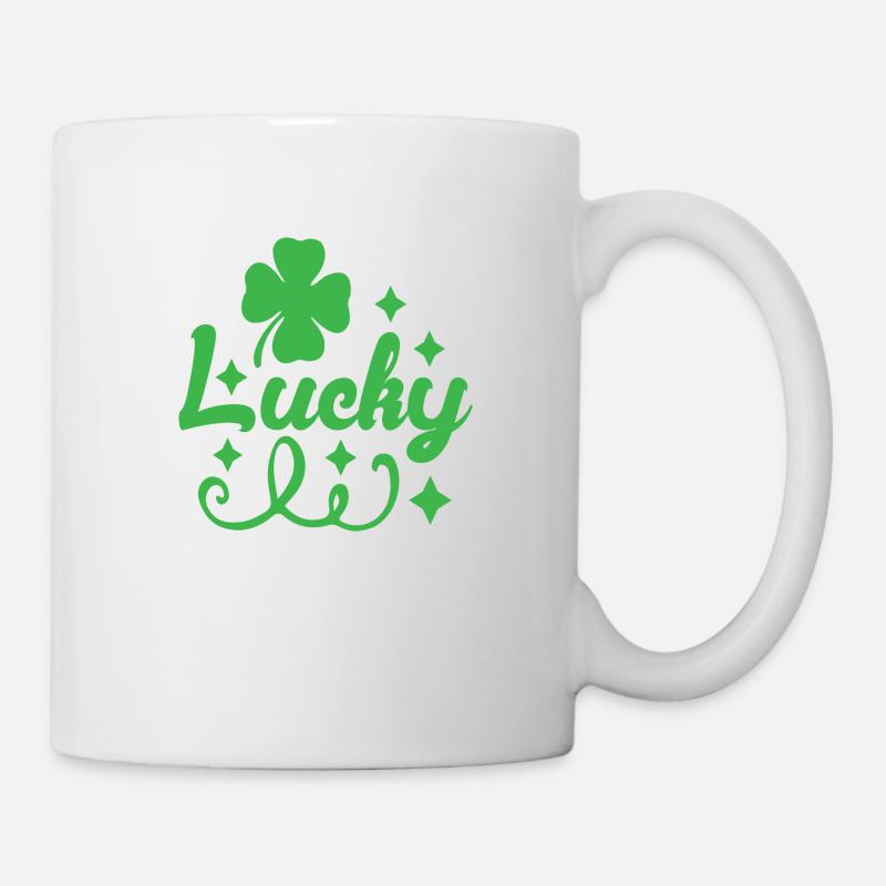 Lucky - Tasse - Weiß