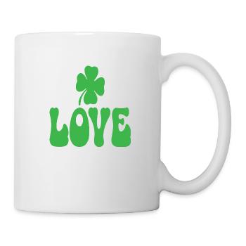 Love St. Patrick's Day Valentine's Day - Mug - white - Right