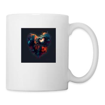 Trendy Valentine's Day illustration - Mug - white - Right